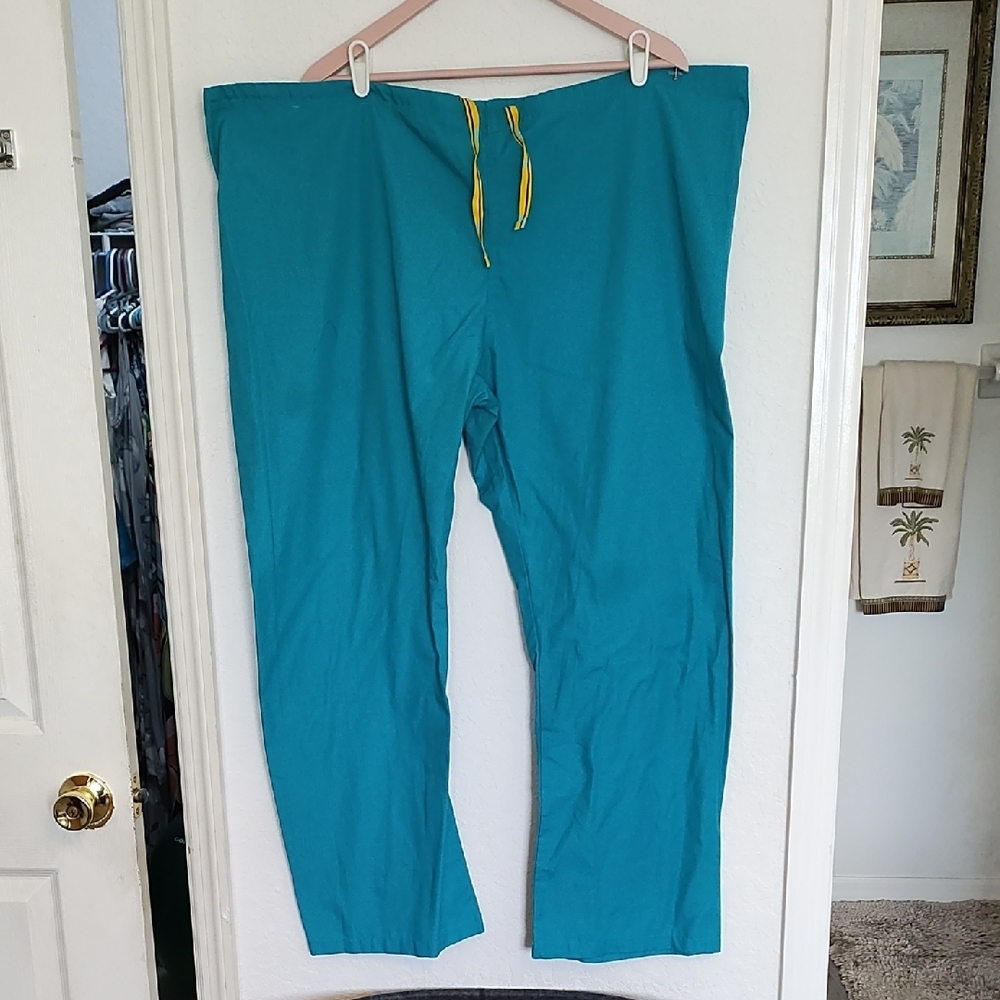 Wink Teal Pants with Yellow Drawstring